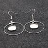 Pendientes de gemas recién llegados con soporte inferior de acero inoxidable, hechos a mano, gancho para la oreja, soporte vacío, gancho para la oreja, accesorios de joyería DIY