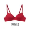 Ropa interior para mujer transfronteriza, brillante, sin costuras, sexy, sin varillas, fina, fresca, soporte suave, sujetador push-up anti-caída