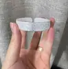 Pulseira Auspiciosa Oito Tesouros de Lótus para Mulheres, Mesmo Estilo da Loja de Ouro, Ouro Areia Imitação, Pulseira Aberta Larga com o Caractere "Fu"