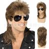 Peluca Punk Rocker de Disfraz de Halloween Transfronteriza en Stock Peluca de Fiesta Elegante Disco