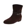 Botines de tobillo de moda retro de lujo nicho, otoño 2026 nuevos botines Martin simples versátiles para mujer