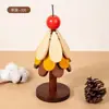 Jogos americanos de alta qualidade com tema de árvore de Natal, resistentes ao calor, perfeitos para mesas de jantar em casa; decorações de mesa criativas e porta-copos feitos de madeira maciça resistente ao calor