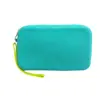 Bolsa de Armazenamento Multifuncional Portátil de Silicone, Necessaire Quadrada de Grande Capacidade, Bolsa de Maquiagem, Estojo Impermeável para Material Escolar de Estudante, Estojo