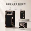 Adecuado para funda de teléfono plegable iPhone Duo, soporte de cuero liso electrochapado Apple Duo, funda protectora anti-caídas de gama alta