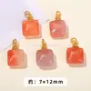 Jingdian Jewelry Fonte de Sal Carmesim Ágata Pequena Gota Coleção Fábrica Personalizada Cabeça de Coelho Fivela de Segurança Anel de Corrida Pixiu Acessórios