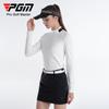 Camiseta de manga larga para mujer PGM golf otoño e invierno ropa cremallera invisible delantera tejido de terciopelo ropa deportiva para mujer