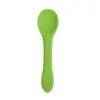 Tazón de Silicona para Bebé, Cuchara, Tenedor, Vajilla para Alimentar al Bebé, Juego de Cucharas Suplementarias de Silicona para Niños