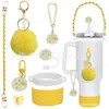 Accesorios Decorativos Stanley Correa de Mano de Cuerda Trenzada Estuche para Labial Llavero Duende Briqueta Funda de Silicona Antideslizante para Taza