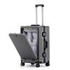Maleta Trolley de Negocios con Marco de Aluminio de Apertura Frontal Rueda Universal Maleta para Hombres 20 pulgadas Computadora Abordaje Viaje Caja con Contraseña para Mujeres 24