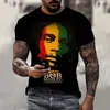 Camiseta Bob Marley Rapper Love Impresión 3D Camiseta Hombres Mujeres Moda Camiseta Oversize Niños Hip Hop
