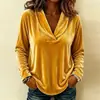 2026 Estação Independente Amazon Transfronteiriça Europeia e Americana Moda Feminina Novo Estilo Cor Sólida Gola Boneca Manga Longa Veludo Sexy
