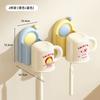 Ventosa Portacepillos Vaso Almacenamiento Estante Vaso Enjuague Bucal Montado en Pared Almacenamiento Cepillo de Dientes Eléctrico Hogar Baño Colgador de Vaso para Dientes
