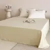Juego de sábana bajera y sábana encimera de color liso, doble cara, lavado, 60 hilos, Tencel de Lenzing, suave como la seda, con sensación de alta gama, ropa de cama de una pieza Lyocell para relajarse