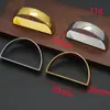 Anillo para Servilleta Semicírculo de Nueva Aleación Transfronterizo Pulido Forma de D Simple Metal Hotel Decorativo Hebilla para Servilleta Fabricante Mayorista