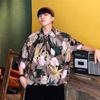 Camisa de Manga Corta Floral Estilo Harajuku Verano 2024 Holgada Retro Chic Estilo Hong Kong Chaqueta Camisa de Moda para Niños