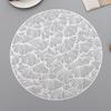 Jogo americano estilo nórdico, folha de ginkgo, criativo, tapete decorativo de PVC, jogo americano oco, estilo ocidental, tapete de isolamento térmico, tapete de mesa de jantar doméstico