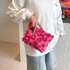 2025 Nueva Moda Jacquard Felpa Gran Capacidad Alto Valor Estético Estilo Ins Linda Bolsa de Mano de Viaje
