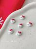 Ankra Red KT Cat Nail Art Jóias Laço Super Fofo Desenho Animado Fundo Plano Usar Armadura Decoração Atacado