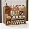 Organizador de bancada de banheiro, prateleira de armazenamento para skincare e produtos de higiene pessoal, organizador de ferramentas de maquiagem para bancadas de banheiro