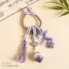 Colgante Original de Bolso de Cerámica Hecho a Mano de Yuan Xiaohong, Adorno de Borla Tejida con Cuerda de Jingdezhen, Accesorio de Bolso Artístico de Nicho