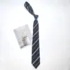 Jk Departamento Japonés Estilo Universitario Corbata Rayada Camisa Floja Femenina Sin Problemas Negro Azul Rojo Verde Traje de Estudiante para Hombre