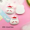 Oso de peluche con forma de estrella de Papá Noel, accesorios de resina, pegamento para crema, funda para teléfono, tocado, horquilla, parche