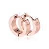 Pendientes Dobles Esféricos Retro Nuevos para Mujer Pendiente Transfronterizo Europeo y Americano No Descolorante Acero Inoxidable Nicho Hebilla de Oreja Simple
