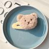Invierno Nuevo lindo oso de dibujos animados anillo a presión Pulsera de juguete de peluche para niños Suministros decorativos creativos