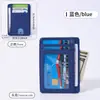 Portatarjetas de crédito portátil de cuero PU con ranuras para múltiples tarjetas, disponible en varios colores, logo personalizable, portatarjetas RFID anti-magnético