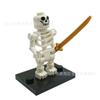 Blocos de montar boneco de ossos Esquadrão Caveira boneco Exército esqueleto ninja brinquedos montáveis base aleatória arma aleatória