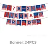 Decoraciones Populares de Amazon para Fiestas del Día de la Independencia y Montaje de Ambiente para Celebrar el 250º Aniversario, Accesorios para Fotos y Pancartas