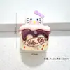 Balde de Pipoca Gatinho 3D Criativo Feito à Mão DIY Cola de Creme Resina Pequenos Acessórios Charms para Crocs Pacote de Materiais