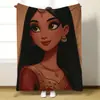 Mantas Infantiles de Dibujos Animados Serie Princesas Disney, Engrosadas, Suaves y Cómodas de Franela, Venta al por Mayor Personalizada Transfronteriza