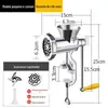 Ensacador de Linguiça Doméstico de Aço Inoxidável 304, Moedor de Carne Manual Pequeno, Máquina de Rechear Linguiça e Moer Pimenta, Moedor de Carne Grande