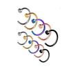 Moda europea y americana acero de titanio tipo C uña para la nariz anillo para la nariz clip para el labio venta al por mayor joyería para perforaciones suministro transfronterizo AliExpress ebay