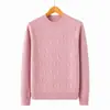 Suéter de Mujer Otoño Invierno Nuevo Estilo Tejido Felpa Capa Base Madre Holgado Elegante Cuello Semi Alto