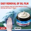 Kineshinex Removedor de Película de Óleo para Carro, Ferramenta Mágica de Limpeza de Vidro de Espelho Dianteiro e Traseiro, Loção de Limpeza Pesada de Película de Óleo
