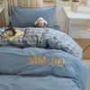 2026 Nuevo Todo Algodón Algodón Puro Algodón Lavado Moda Bordado Dormitorio Estudiantil Cama Individual Juego de Tres o Cuatro Piezas