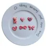 Accesorios de resina con lazo rosa en forma de corazón, pegamento en crema para fundas de teléfono, materiales para horquillas, materiales para parches de zapatos tipo zueco.