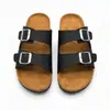 Chinelos de Cortiça Masculinos Verão Uso Externo 2025 Novo Estilo Sola Grossa Resistente ao Desgaste Confortável Antiderrapante Birkenstock Sapatos Sandálias de Moda