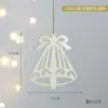 Decoraciones Navideñas Acrílico Transparente Copos de Nieve Colgantes Pequeños Estereoscópicos Colgantes para Joyería Colgantes para Ventanas de Centros Comerciales