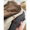 Chaleco de Punto con Botones Arcoíris de una Pieza para Mujer, Ideal para Primavera, Otoño e Invierno, Top sin Mangas, Chaleco Versátil