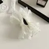 Pinza de Plátano de Malla Exquisita de Gama Alta Estilo Coreano con Lentejuelas, Pinza para Recoger el Cabello en la Parte Trasera de la Cabeza, Pinza para Moño, Pasador
