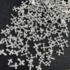 Accesorios de arte para uñas más vendidos transfronterizos: cruces punk vintage de plata mixta, accesorios de uñas vestibles para bricolaje con pedrería