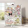 Manta Linda de Dibujos Animados Sanrio para Exportación Transfronteriza Tipo Manta de Franela Estampada Manta para Cuatro Estaciones y Descanso para el Almuerzo con Aire Acondicionado