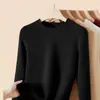 Abrigo de Terciopelo Delgado de Otoño para Abrigo, Top Cálido para Mujer, Capa Interior Ajustada para Mujer, Camiseta Base de Apariencia Adelgazante, Camiseta de Manga Larga