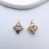 Pingente de Cobre Puro Preserva Cor Zircônia Grampo de Cabelo Pulseira DIY Colar Material Artesanal Brincos Grampo de Cabelo Acessórios de Joias