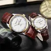 Reloj de Pareja con Correa de Cuero Patrón Cocodrilo, Reloj de Cuarzo Resistente al Agua con Doble Calendario, Reloj de Negocios para Viajeros Hombres y Mujeres, Directo de la Fábrica Fuente