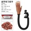 Suporte para Nail Art Mão Protética Modelo de Articulação Móvel Prática Modelo de Mão Mecânica de Posicionamento Masculino e Feminino com Dicas de Unhas Grátis Mão para Prática de Nail Art