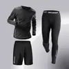 Roupa de Ginástica Secagem Rápida Transfronteiriça Conjunto Masculino Calça Legging Esportiva Peça Única Corrida Respirável Alta Elasticidade Treinamento de Basquete